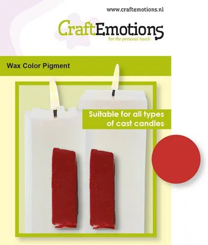 CraftEmotions Vibrators CraftEmotions Wax Kleurpigment Kaarsen Maken Rood