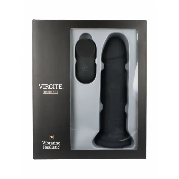 Dildos | Virgite Dildo Realistico Virgite R15 Nero 16,5 cm