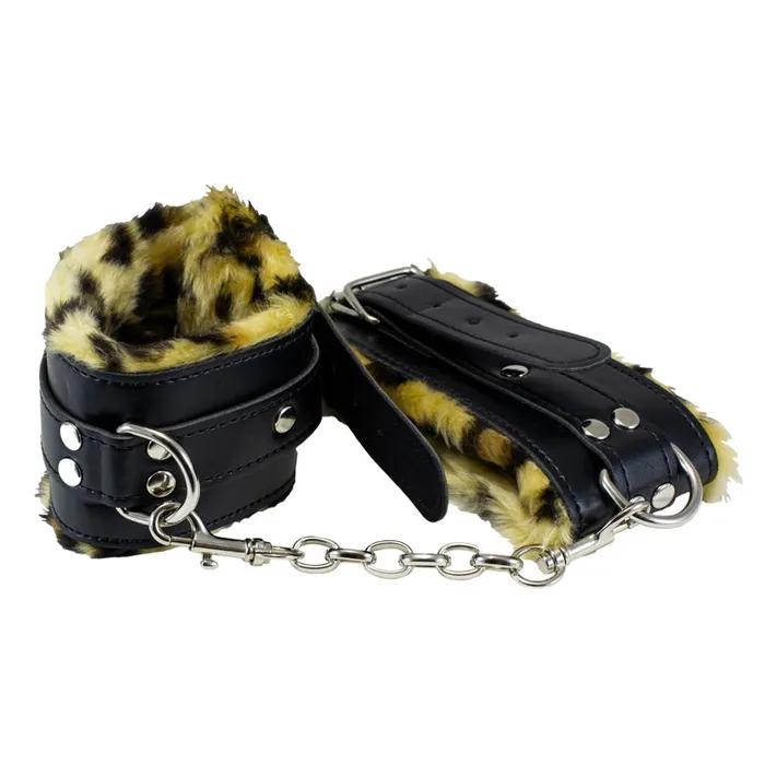 Extreme Fur Lined Ankle Restraints Packed In Sealed Foil Bags Love Toys Female Sex Toys