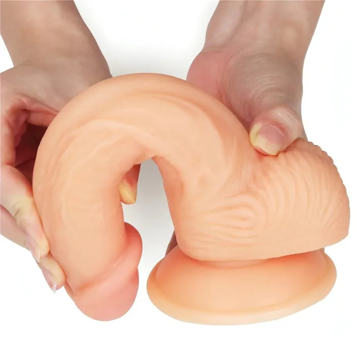 Male Sex Toys | Fallo Realistico 14 cm con Ventosa 100% Ultra Soft - Rosa Carne - Lovetoy