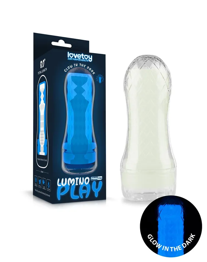 Male Sex Toys LoveToy Lumino Play Masturbator 1 Glow in the Dark Lovetoy