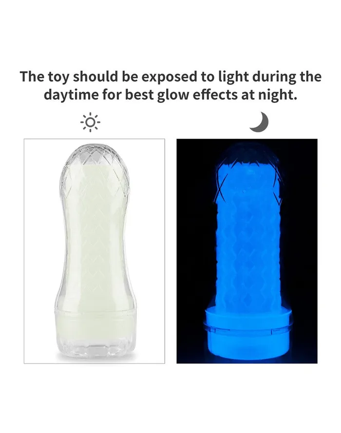 Male Sex Toys | LoveToy - Lumino Play Masturbator 1 - Glow in the Dark - Lovetoy