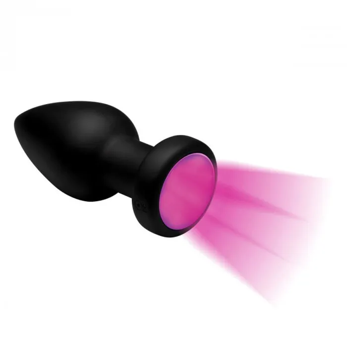 7x Light Up Rechargeable Anal Plug - Medium | XR Brands Booty Sparks Male Sex Toys