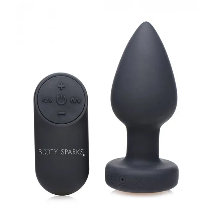 7x Light Up Rechargeable Anal Plug - Medium | XR Brands Booty Sparks Male Sex Toys