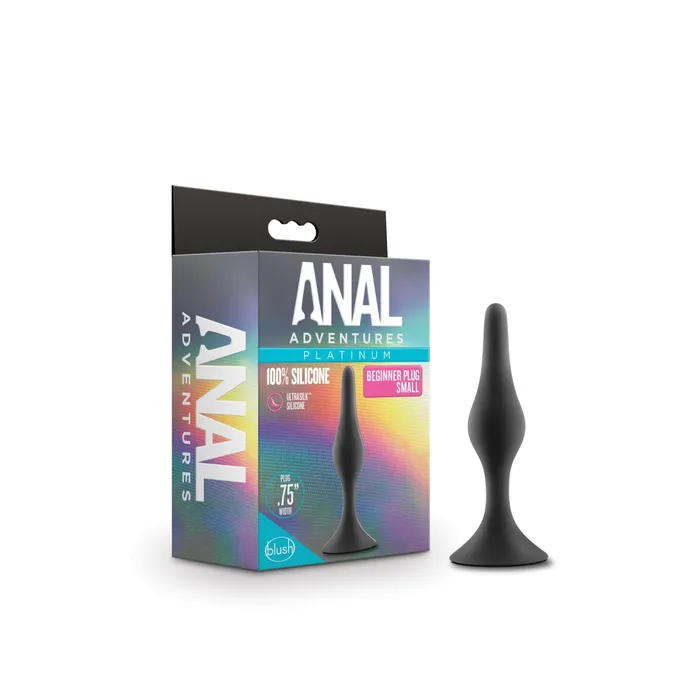 Anal Adventures Beginner Anal Plug Small Black | Blush Novelties Male Sex Toys