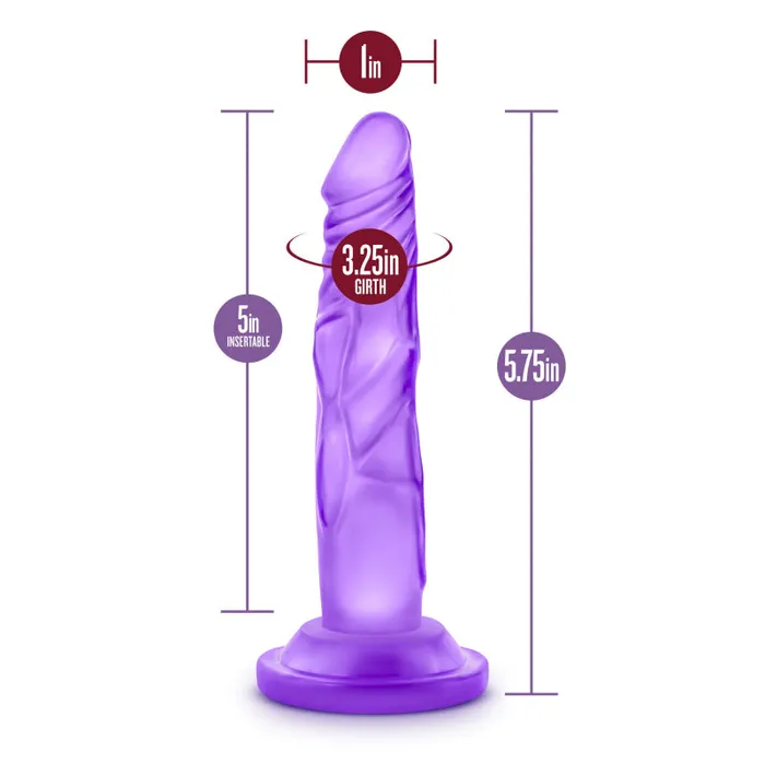 Blush Novelties Naturally Yours - 5 Inch Mini Cock - Purple | Dildos