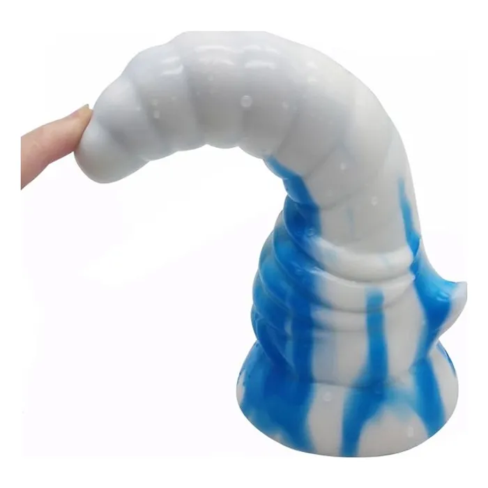 Bull Horn Dildo Blue/White | FAAK Dildos