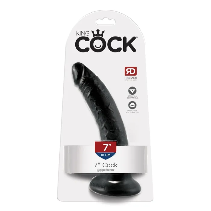 Dildos | King Cock 7-Inch Cock - Black - Pipedream