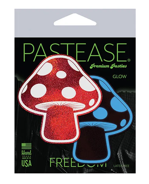 Dildos Pastease Pastease Premium Shiny Glow In The Dark Shroom Redwhite Os