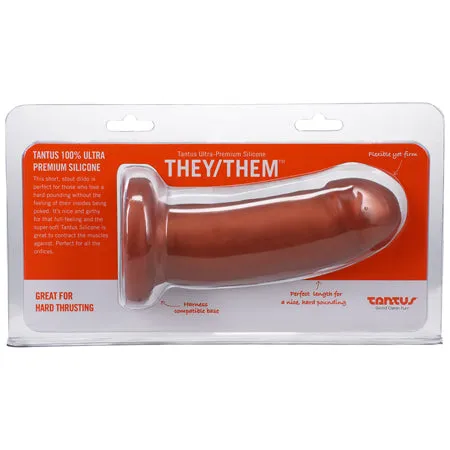 Dildos Tantus Inc Tantus TheyThem 55 in Dildo Soft Copper