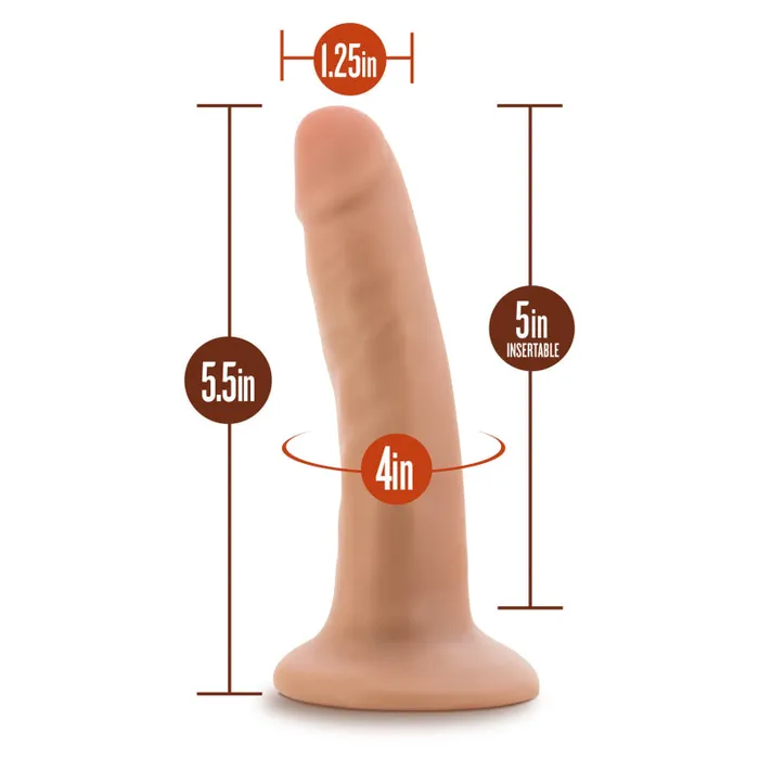 Dr. Skin - 5.5 Inch Cock With Suction Cup - Vanilla | Blush Novelties Dildos