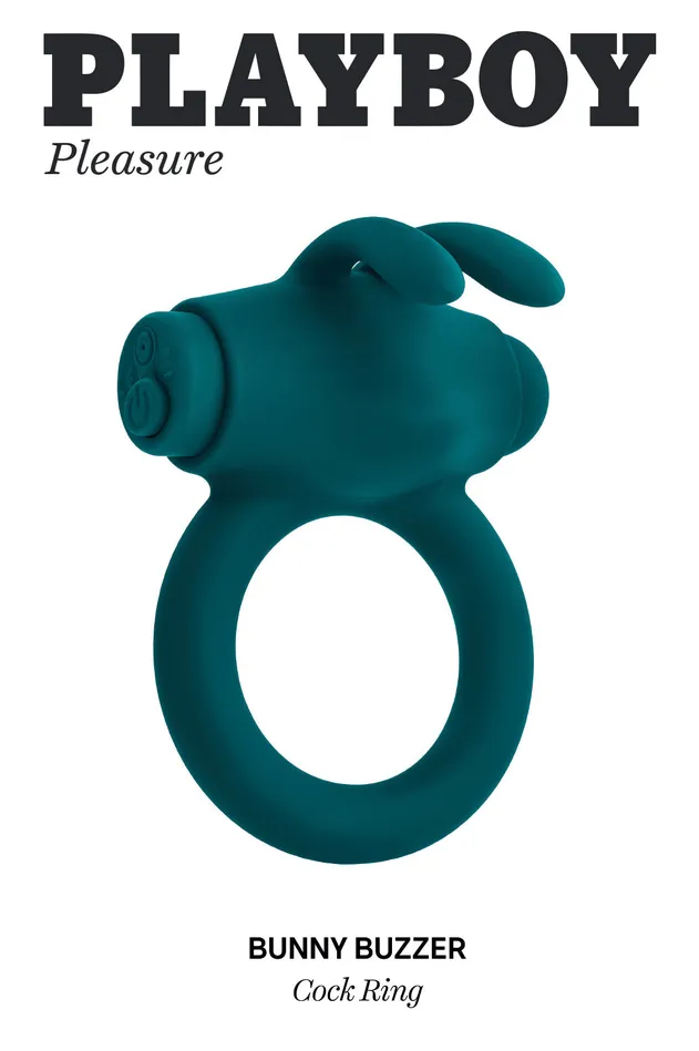 Evolved Novelties Male Sex Toys | Playboy Pleasure Bunny Buzzer Cock Ring - Deep Teal