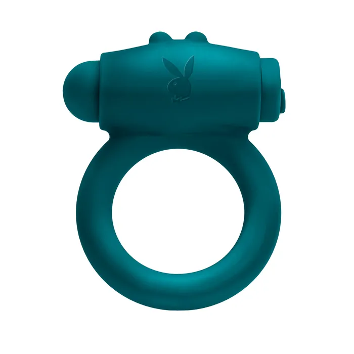 Evolved Novelties Male Sex Toys | Playboy Pleasure Bunny Buzzer Cock Ring - Deep Teal