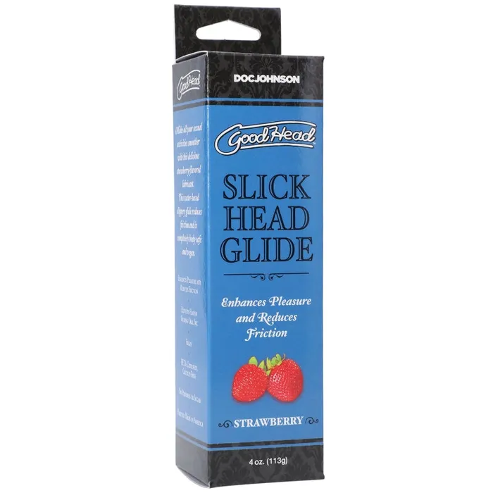 Goodhead - Slick Head Glide - Strawberry - 4 Oz. | Doc Johnson Male Sex Toys