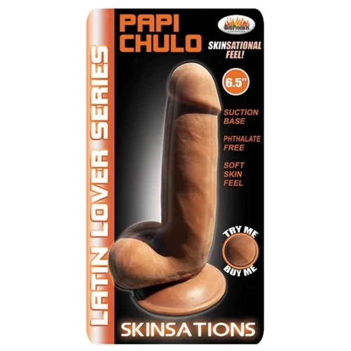 Hott Products Dildos Skinsations Latin Lover Series 65 Inches Papi Chulo