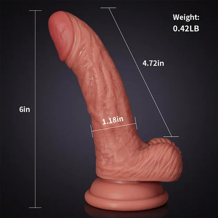 Lovetoyshub Dildos | 6.1Inch Realistic Silicone Small Dildo