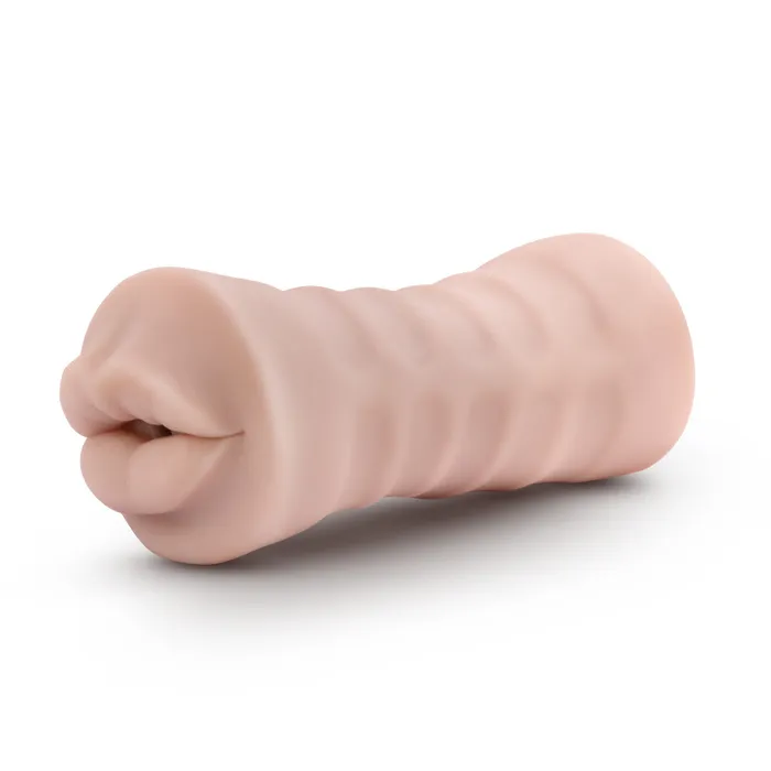 Male Sex Toys Eden Eden Ultra Soft Beige Realistic Mouth Snug Pocket Pussy Vibrating Masturbator