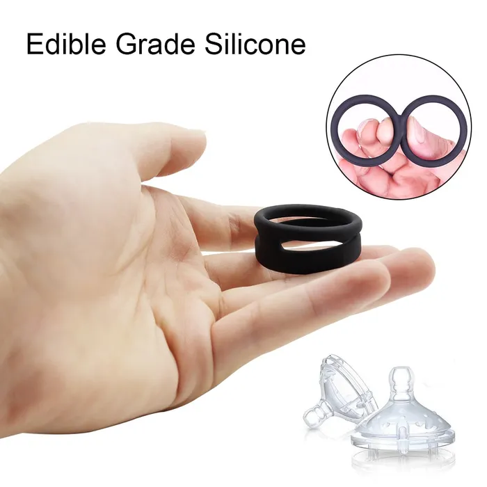 Male Sex Toys | Lusty Age Silicone Dual Penis Ring