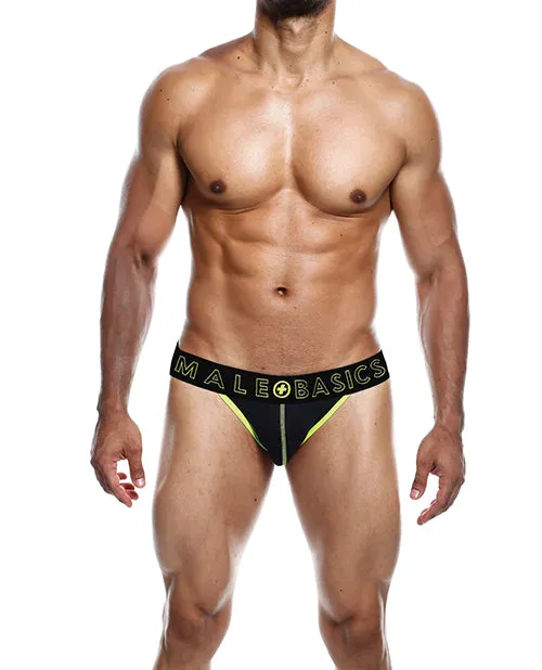 Male Sex Toys | Malebasics Corp Men's Male Basics Neon Jockstrap Neon Yellow