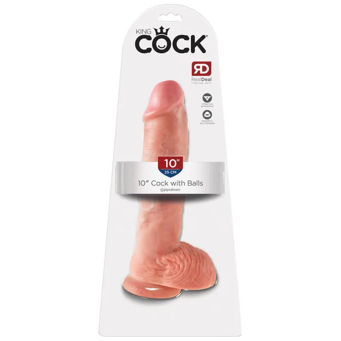 Pipedream King Cock 10-Inch Cock With Balls - Flesh | Dildos