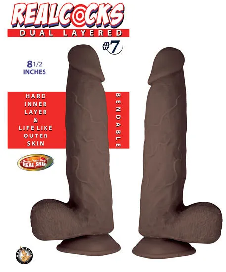 Realcocks Dual Layered Dark | Nasstoys Dildos