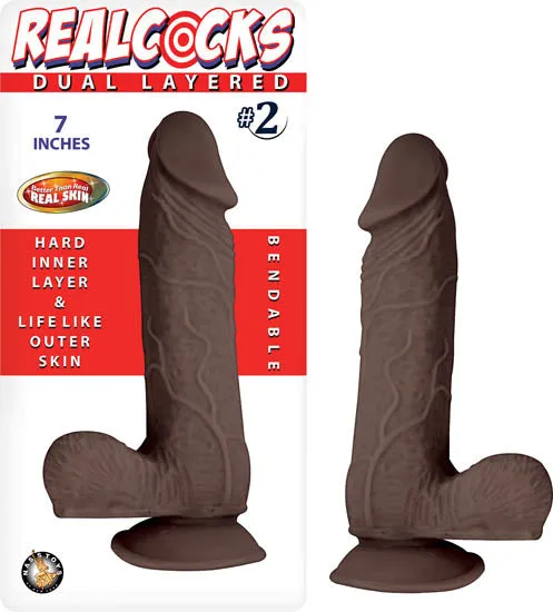 Realcocks Dual Layered Dark | Nasstoys Dildos