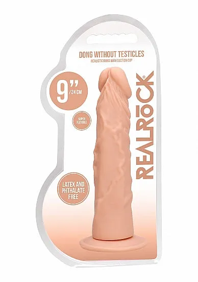 Realrock 9in Dong Flesh W/o Testicles | Shots America Dildos