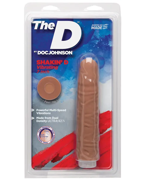 The D Shakin D Vibrating 7 inch Dildo Doc Johnson Doc Johnson Novelties Dildos