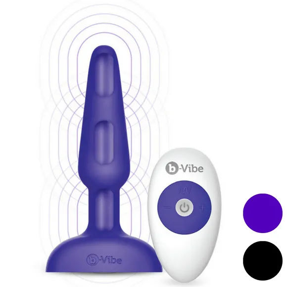 BVibe Male Sex Toys bVibe Trio Plug Waterproof Remote Control Vibrating Anal Toy