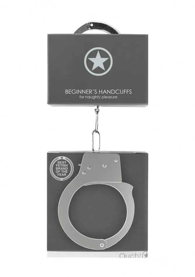 Beginners Handcuffs Metal Shots Ouch Male Sex Toys