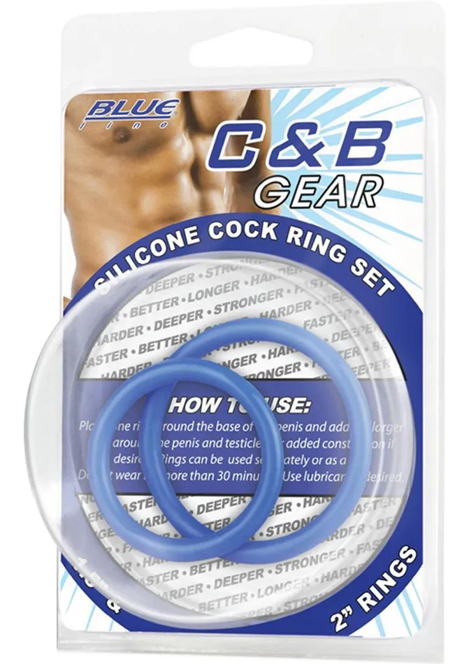 Blue Line CandB Gear C and B Gear Silicone Cock Ring Male Sex Toys