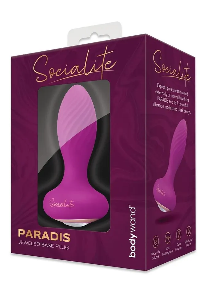 Bodywand Socialite Paradis Rechargeable Silicone Anal Plug Bodywand Male Sex Toys