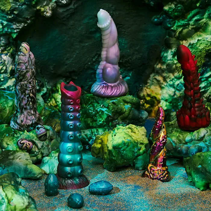 Dildos Creature Cocks Creature Cocks Enchantress Rainbow Glass Dildo