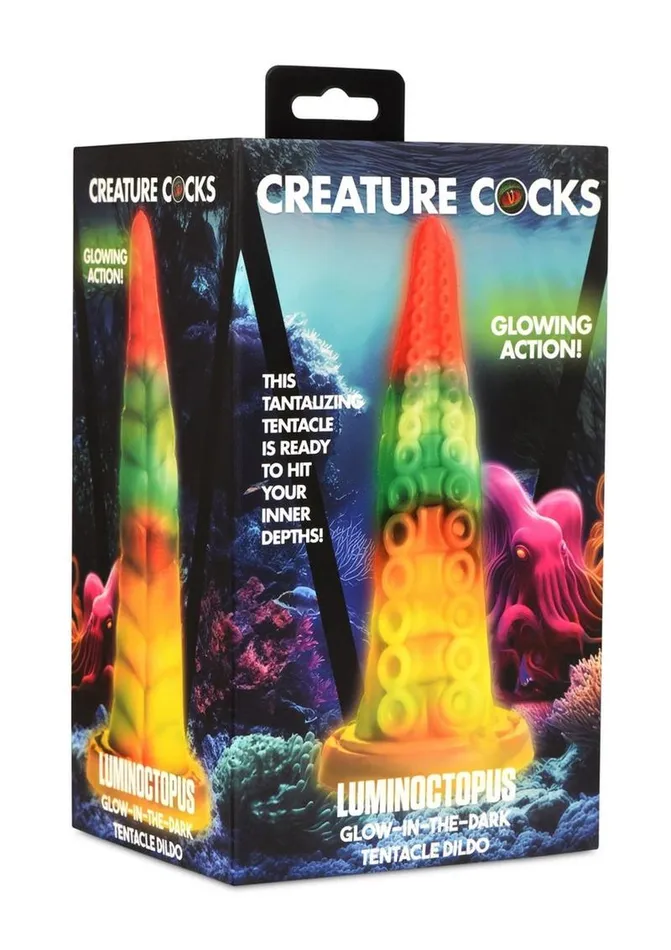 Dildos Creature Cocks Creature Cocks Luminoctopus Glow In The Dark Tentacle Silicone Dildo