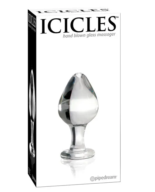 Dildos Icicles No 25 Hand Blown Glass Clear Pipedream Products