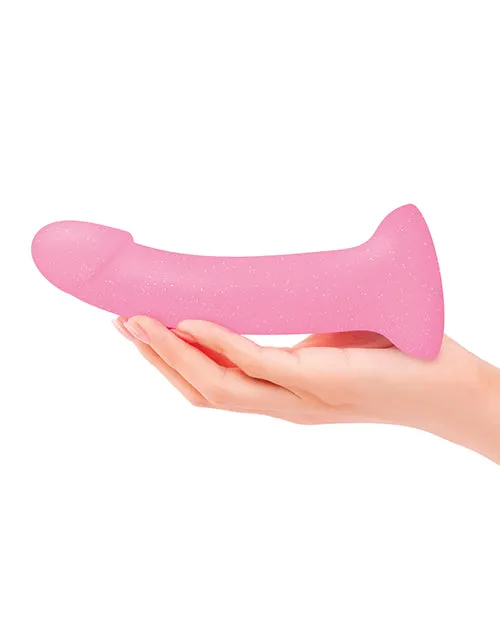 Dildos Lovely Planet Love to Love Curved Suction Cup Dildolls Glitzy Glitter Pink