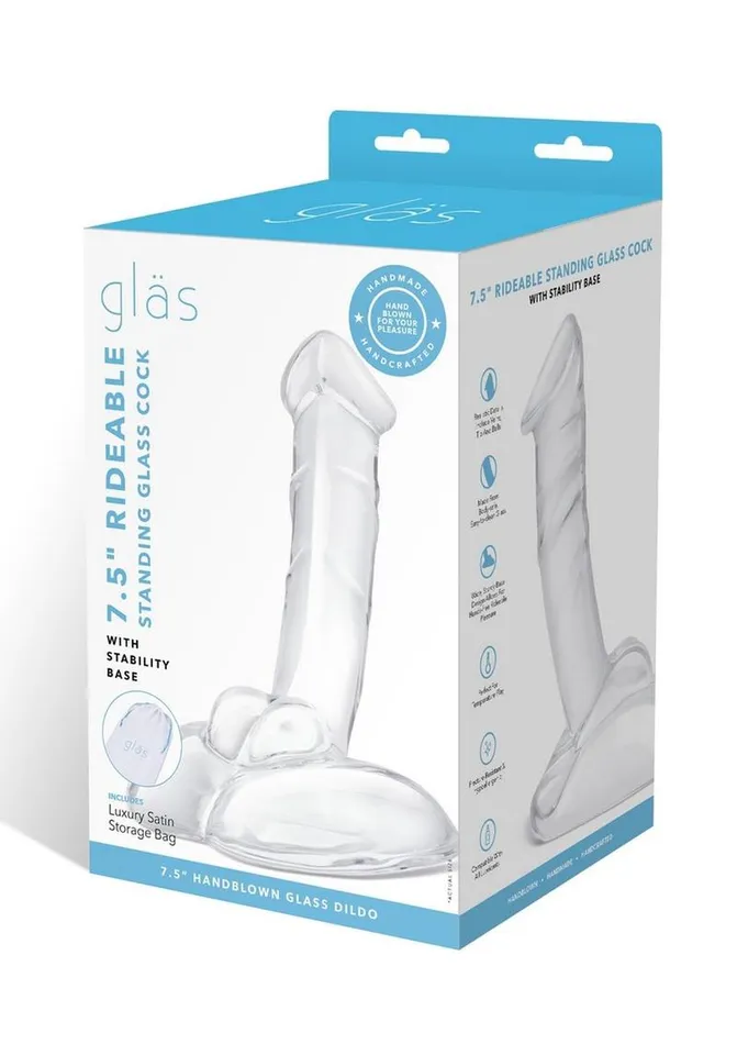 Glas Glas Rideable Standing Glass Cock with Stability Base Dildos