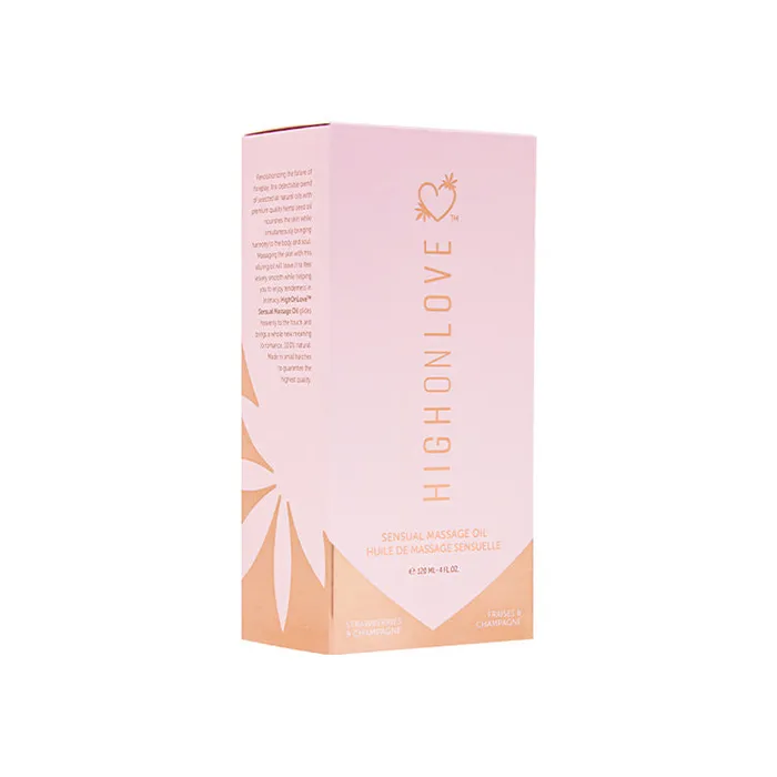 High On Love High On Love Strawberries Champagne Massage Oil Couples