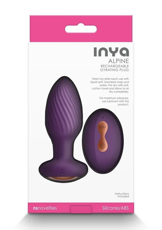 Inya Male Sex Toys Inya Alpine Rechargeable Silicone Anal Plug with Remote Control