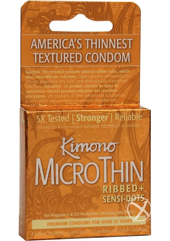 Kimono Kimono Microthin Condoms Ribbed Plus Sensi Dots Male Sex Toys