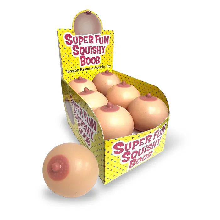 Little Genie Dildos Super Fun Squishy Boobs Boobie Stress Balls Counter Display of 12