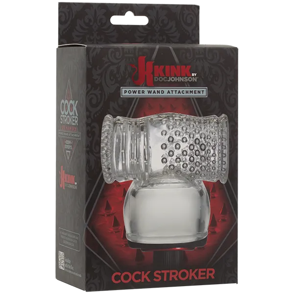 Male Sex Toys Kink Kink Wand Cock Stroker Attach Clear