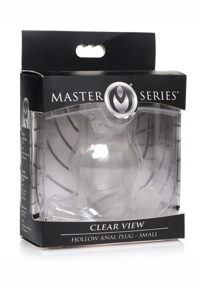 Male Sex Toys Master Series Clear View Hollow Anal Plug Master Series