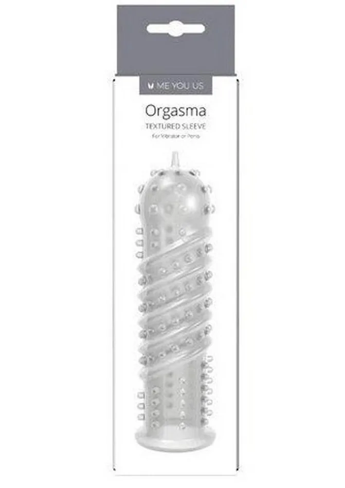 Male Sex Toys Me You Us ME YOU US Orgasma Textured Penis Or Vibrator Sleeve