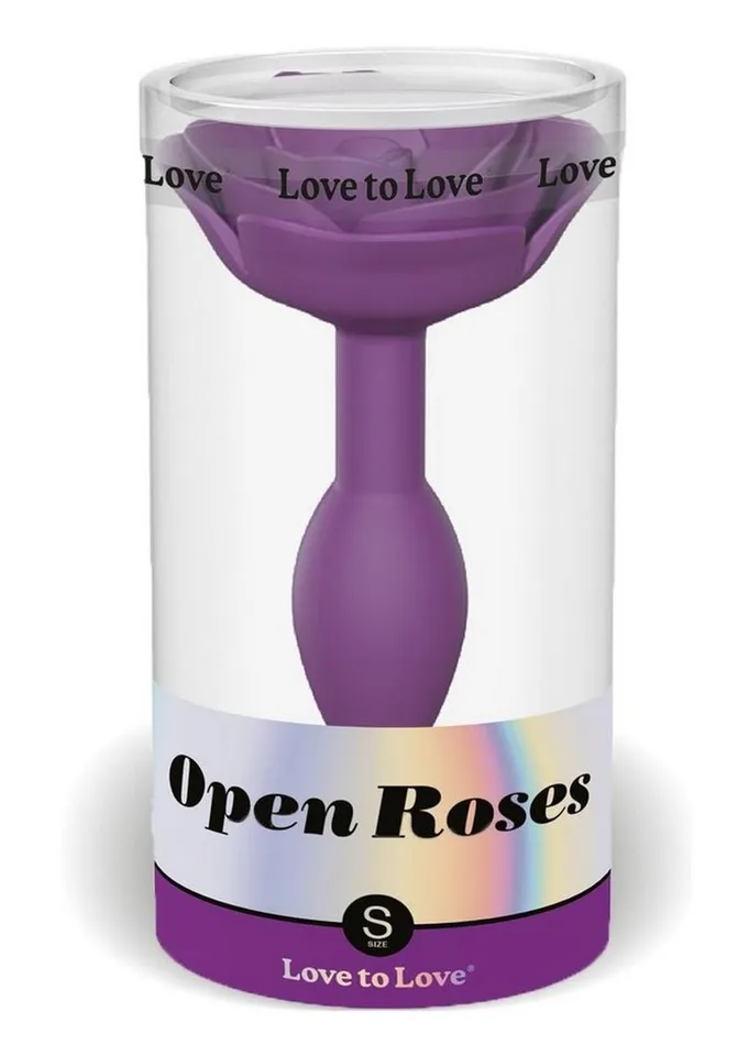 Male Sex Toys Open Roses Silicone Anal Plug Love to Love