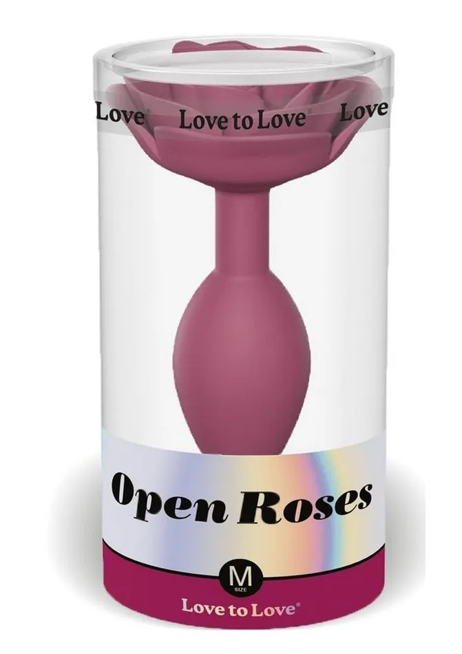 Male Sex Toys Open Roses Silicone Anal Plug Love to Love