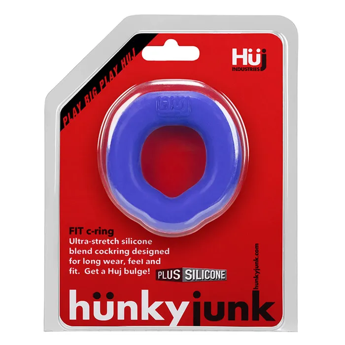 Ox Balls Male Sex Toys Hunkyjunk Fit Ergo CRing Cobalt