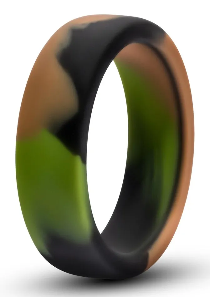 Performance Silicone Camo Cock Ring Green Camouflage Performance Male Sex Toys