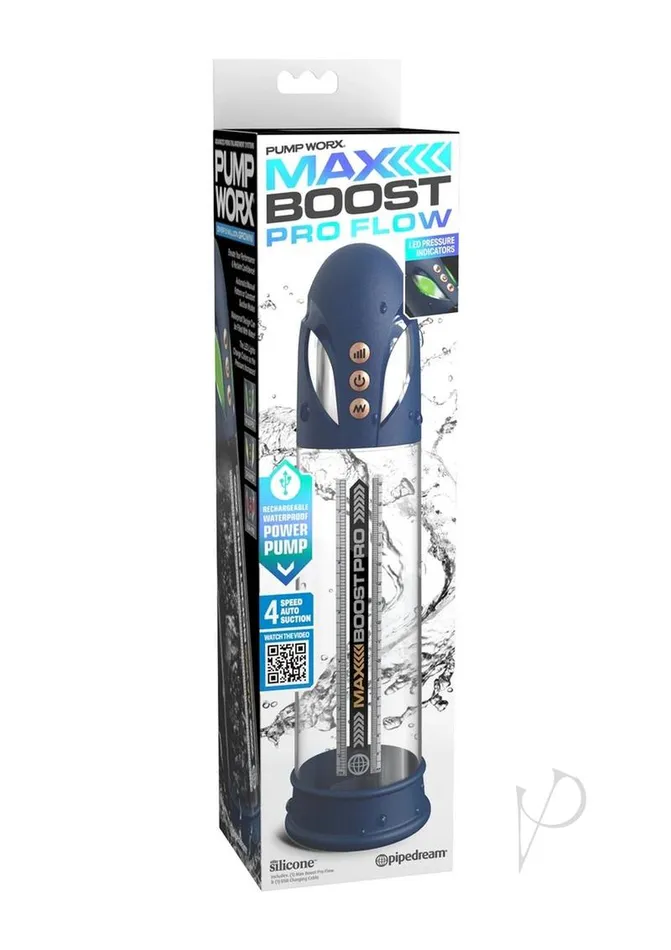 Pump Worx Max Boost Pro Flow Rechargeable Penis Pump Pump Worx Male Sex Toys