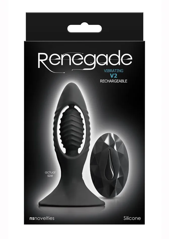 Renegade Male Sex Toys Renegade V2 Silicone Rechargeable Anal Plug with Remote Control